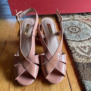 Louise et Cie Pink Patent Leather Heels sz 8